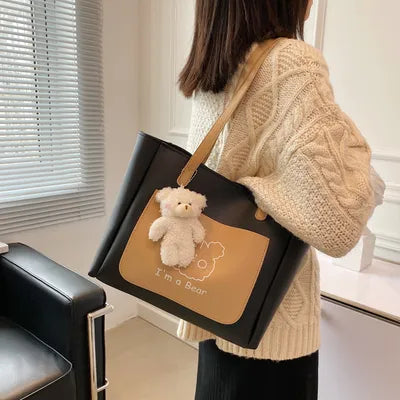 Cute design element with teddy bear plush key chain