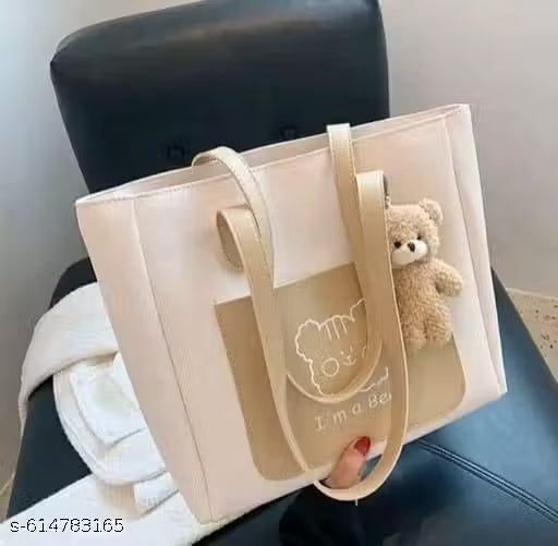 Cute design element with teddy bear plush key chain