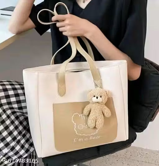 Cute design element with teddy bear plush key chain