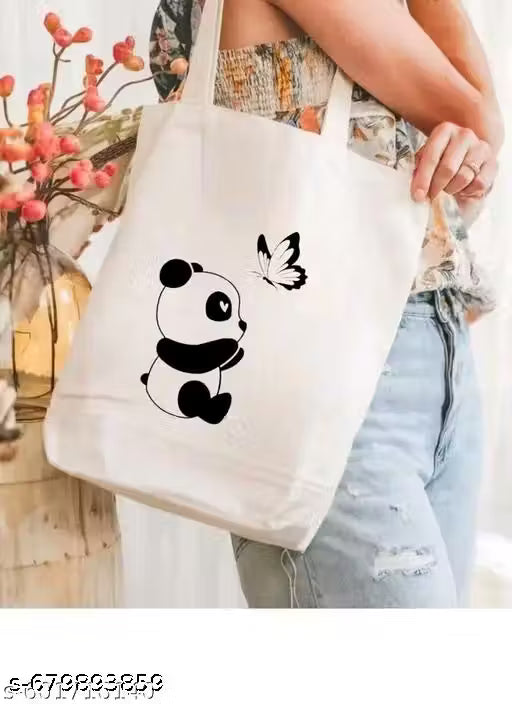 Tote bag For Women And Girl's With Zipper Closure | Stylish Printed Eco-Friendly Shopping Bags | AND Daily use Tote Bag